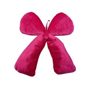 Celebrate It Hot Pink & Red Plush Velvet Bows NEW